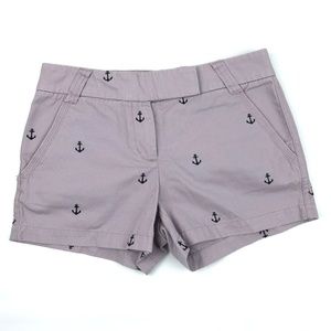 J. Crew Factory 3" Anchor Embroidered Chino Short